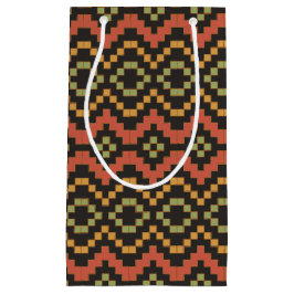 Egyptian Red Grönt Black Tribal Small Gift Bag