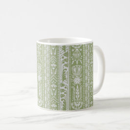 Egyptian Revival Rand, Reed Grönt Coffee Mugg