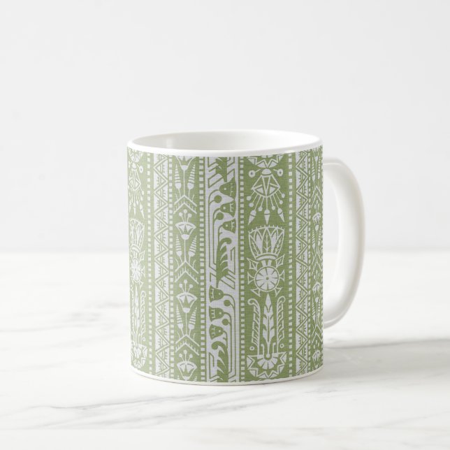 Egyptian Revival Rand, Reed Grönt Coffee Mugg (Framsida höger)
