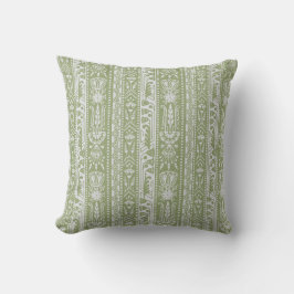 Egyptian Revival Rand, Reed Grönt Kudde