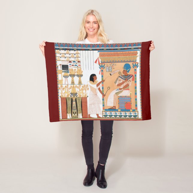 Egyptian Royal Design Fleece Blanket (På plats)