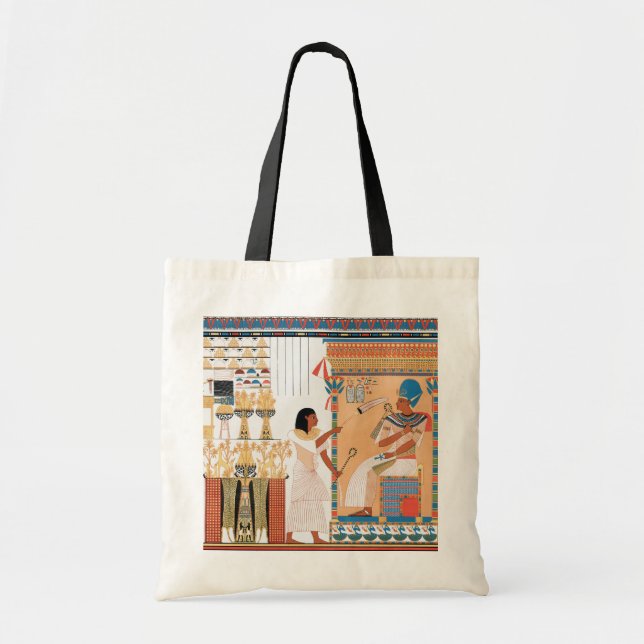 Egyptian Royal Design Tote Bag Tygkasse (Framsidan)