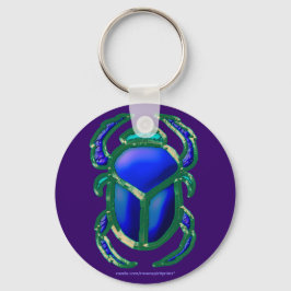 EGYPTIAN SCARAB BEETLE Art Zipper-pull Nyckelring