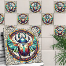 Egyptian Scarab Beetle - Mosaic Art