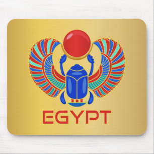 Egyptian Scarab med Ord Egyptenen Musmatta