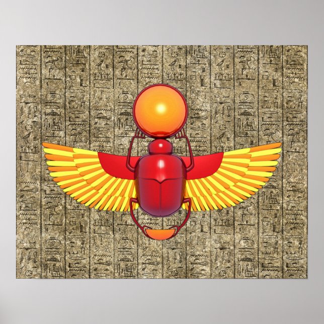 Egyptian Scarab Poster (Framsidan)