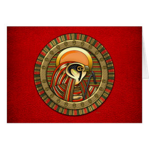 Egyptian Sol gud Ra Hälsningskort