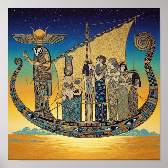 Egyptian Solar Barge Poster (Framsidan)