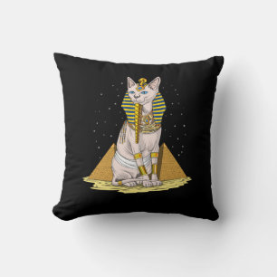 Egyptian Sphynx Cat Bastet Ancient Goddess Kudde