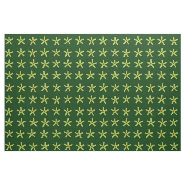 Egyptian Stil Star Mönster v2 - Mörk grönt Tyg (Fat Quarter)