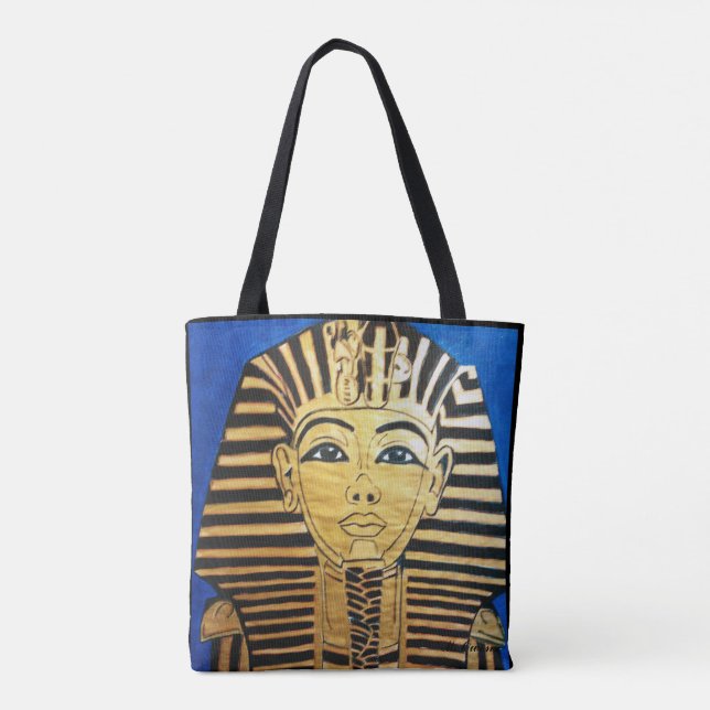 "Egyptian Stil" Tote Bag för övertryckning av allt Tygkasse (Baksida)