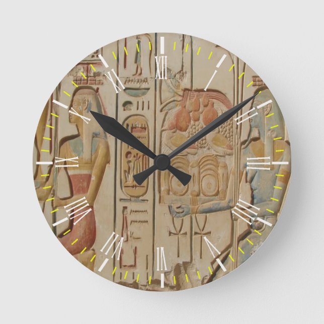 Egyptian Wall Clock Rund Klocka (Framsida)