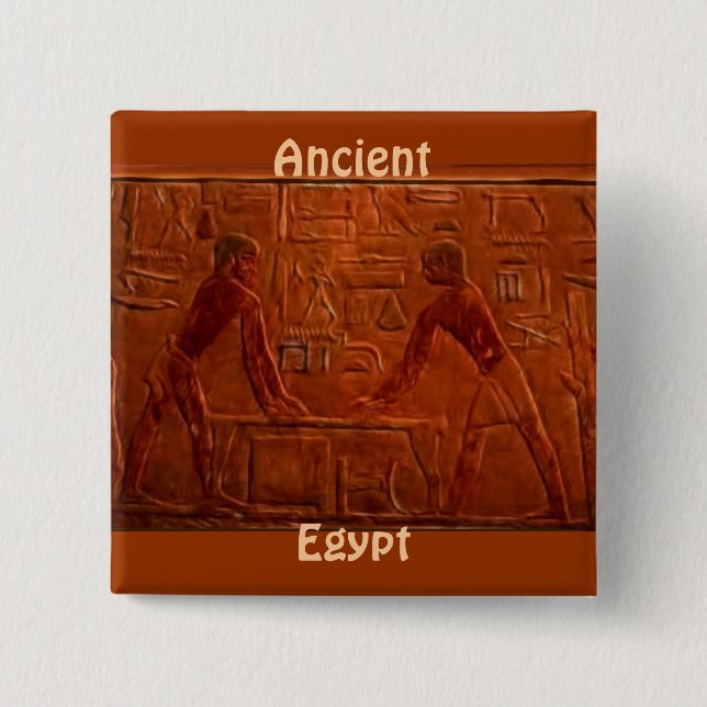 Egyptianer i Sanding Bord Art Button Knapp (Framsida)