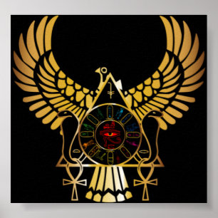 Egyptier avbildar affischen poster