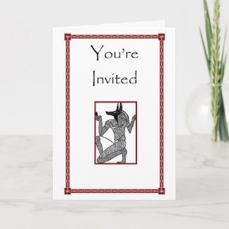 Egyptier & Sigil Themed inbjudan