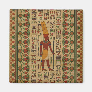 Egyptisk Amun Ra - Amun beträffande prydnad på Magnet