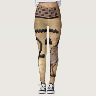 Egyptisk Ankh Tablet för kung Tut Leggings