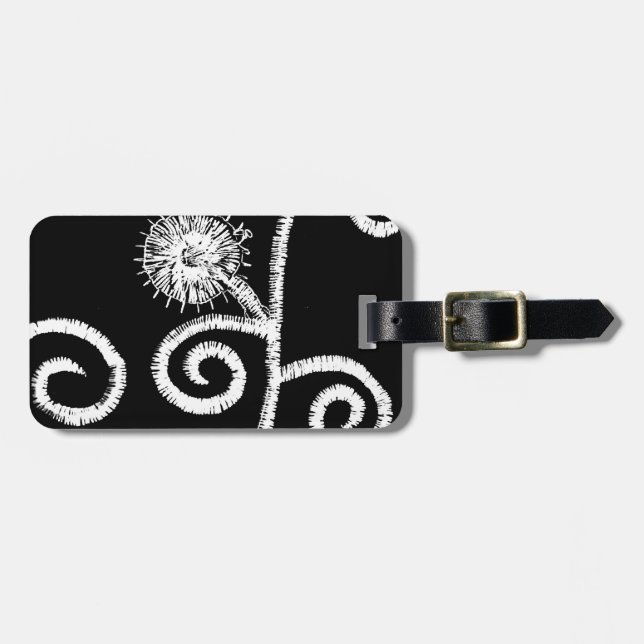 Egyptisk Blommigt Design Bagagebricka (Horisontell Framsida)