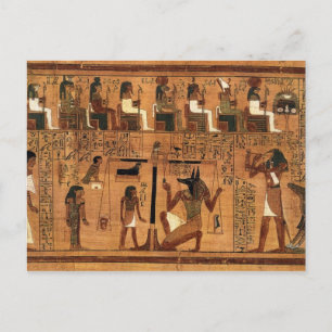 Egyptisk bokar av de döda. vykort