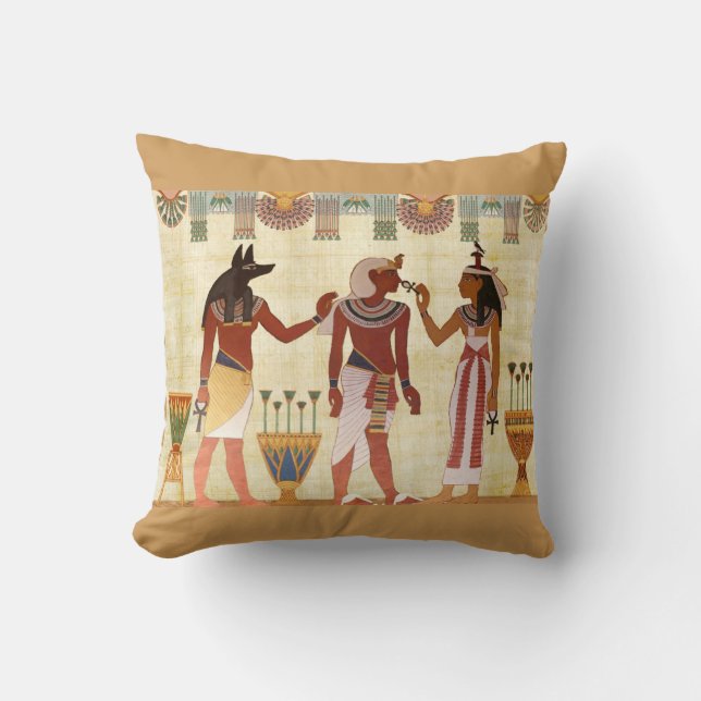 Egyptisk designdekorativ kudde (B) (Framsida)