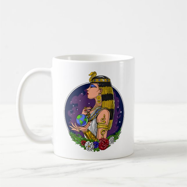 Egyptisk drottning Cleopatra Kaffemugg (Vänster)