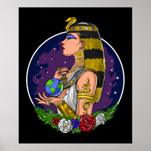 Egyptisk drottning Cleopatra Poster