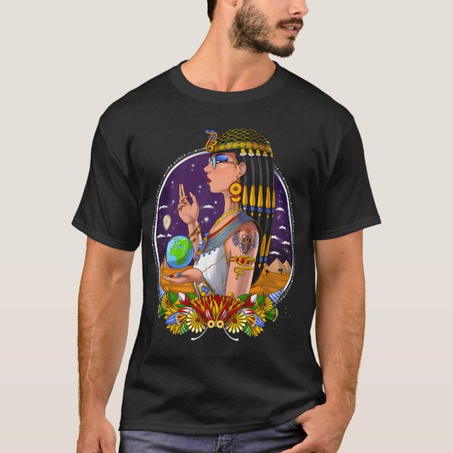Egyptisk drottning Cleopatra T Shirt (Framsida)