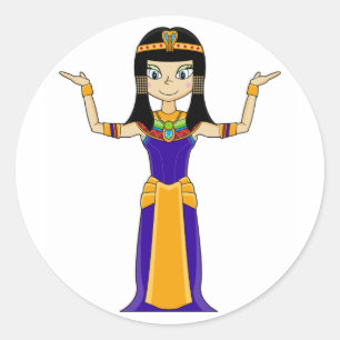 Egyptisk drottningCleopatra klistermärke