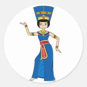 Egyptisk drottningNefertiti klistermärke