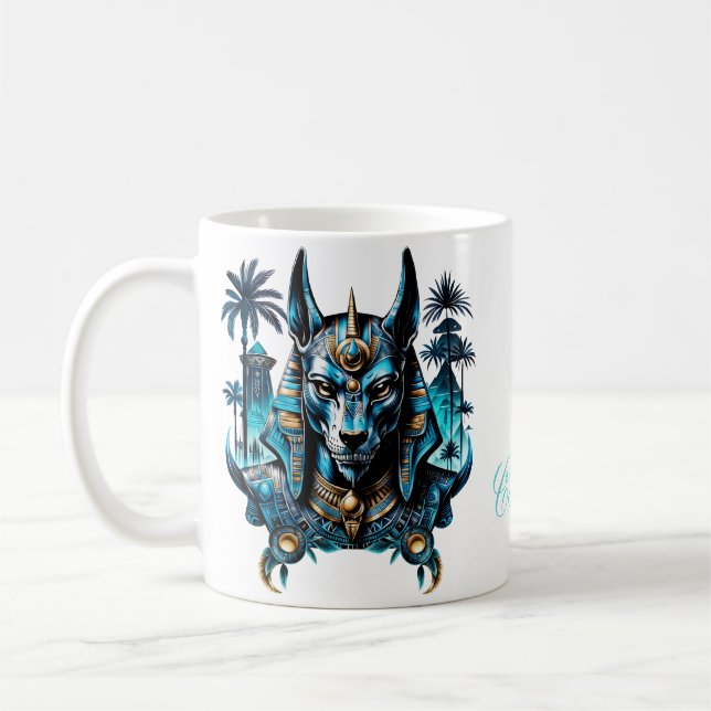 Egyptisk fantasi figur. kaffemugg (Vänster)