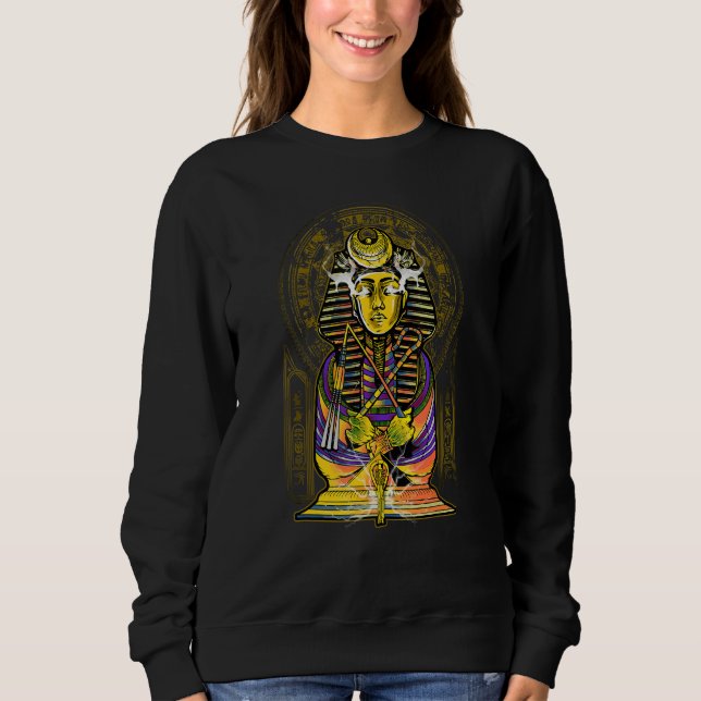 Egyptisk Farao Pyramid Grav T Shirt (Framsida)