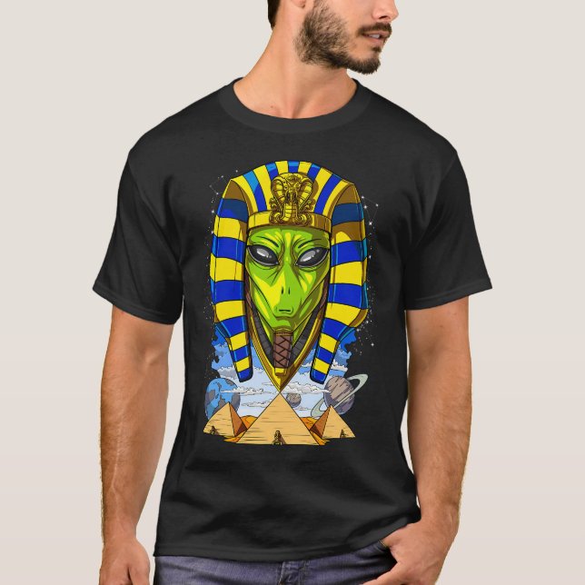 Egyptisk farao utomjording t shirt (Framsida)