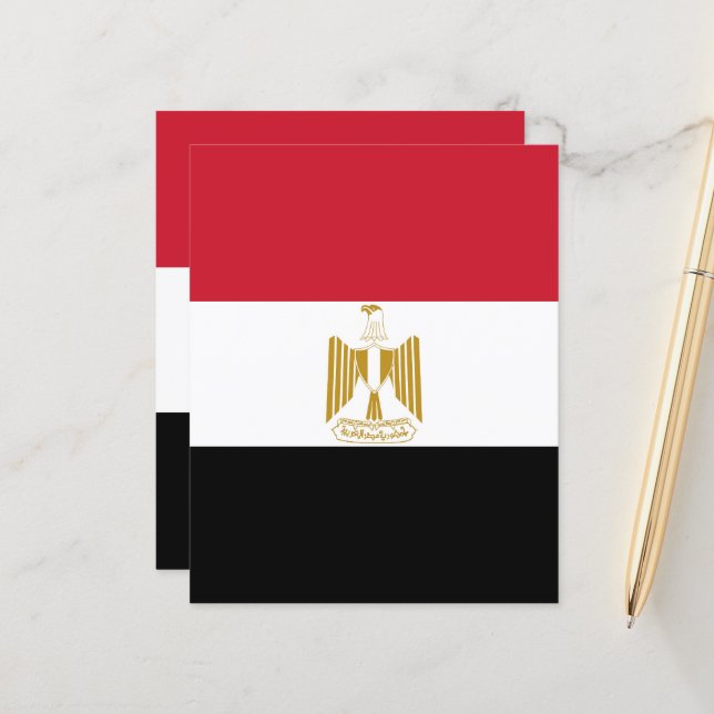 Egyptisk flagga (Fram/Back In Situ)