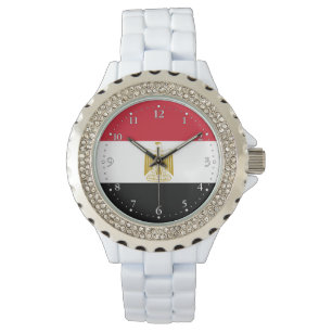 Egyptisk flagga armbandsur