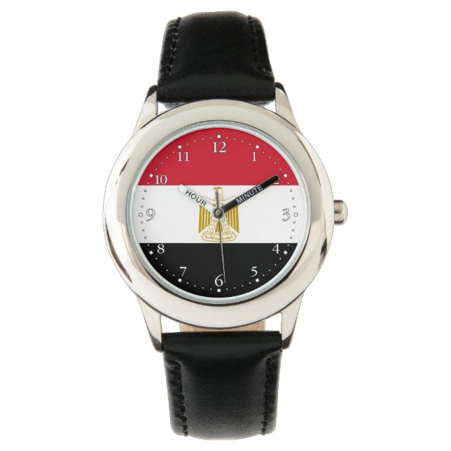 Egyptisk flagga armbandsur (Framsida)