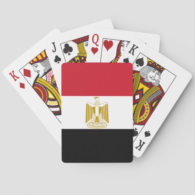 Egyptisk flagga casinokort (Baksidan)