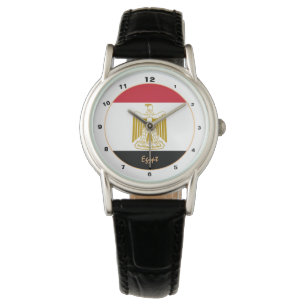 Egyptisk Flagga & Egypten trendig mode / designklo Armbandsur