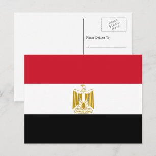 Egyptisk Flagga, Flagga av Egypten Vykort