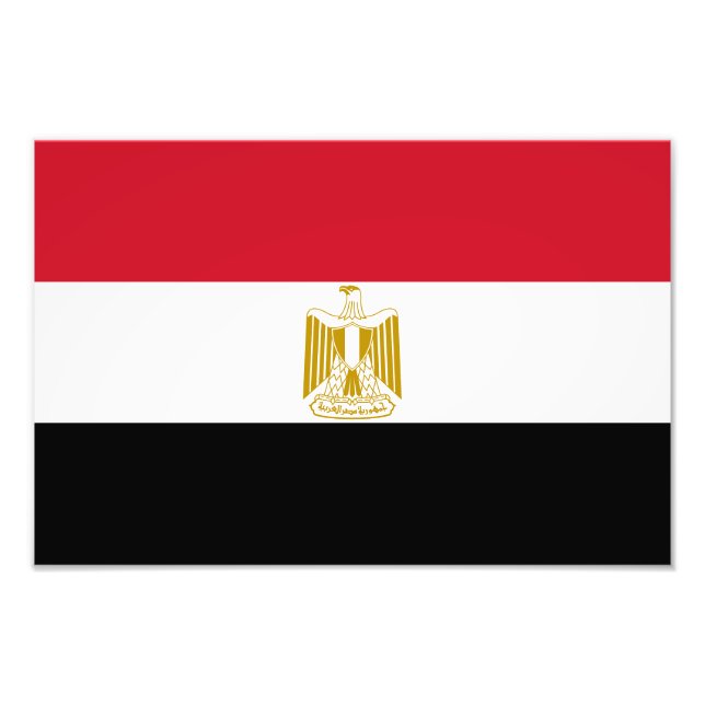 Egyptisk flagga fototryck (Framsidan)