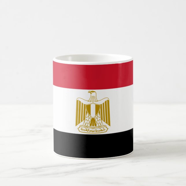Egyptisk flagga kaffemugg (Center)