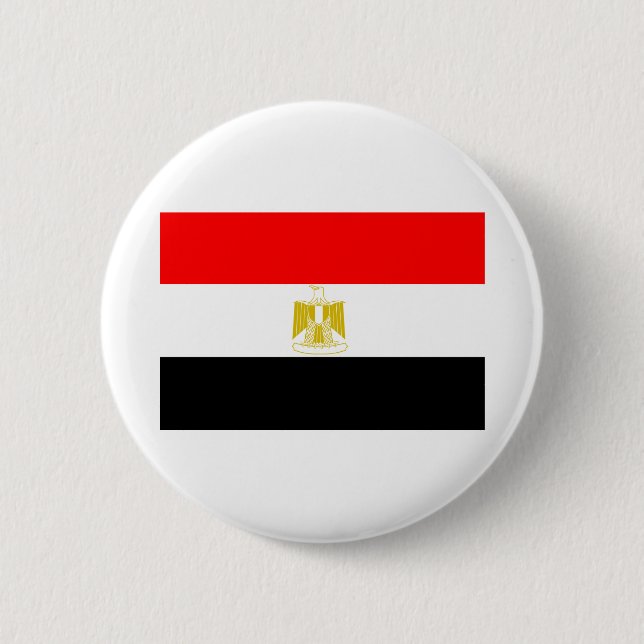 Egyptisk Flagga Knapp (Framsida)
