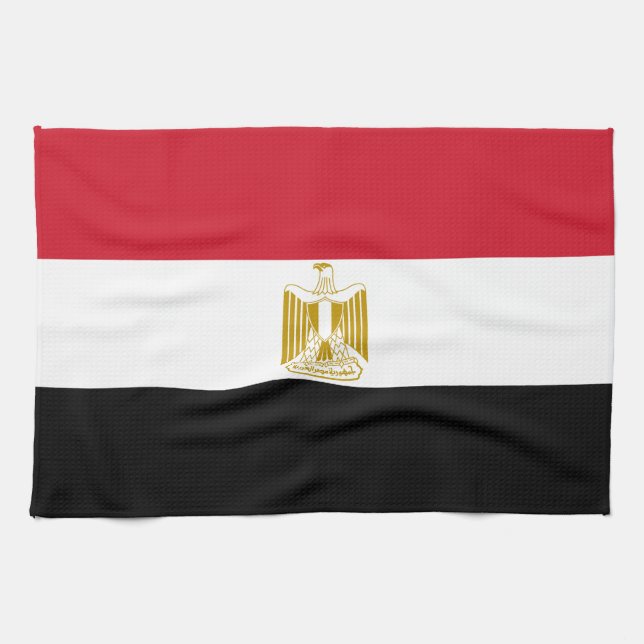 Egyptisk flagga kökshandduk (Horisontell)