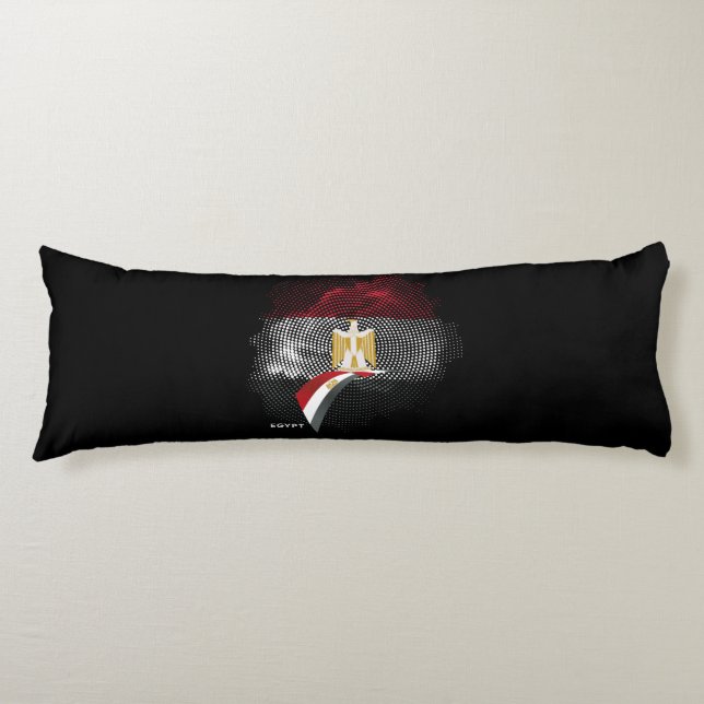 Egyptisk flagga kroppskudde (Framsidan)