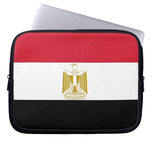 Egyptisk Flagga Laptop sleeve (Framsidan)