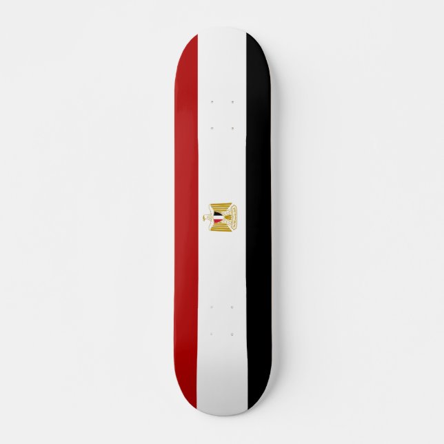 Egyptisk flagga mini skateboard bräda 18,5 cm (Framsida)
