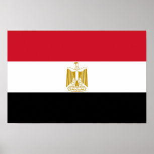 Egyptisk flagga poster
