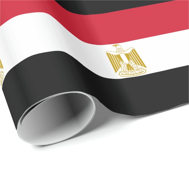 Egyptisk flagga presentpapper (Rullad Hörn)