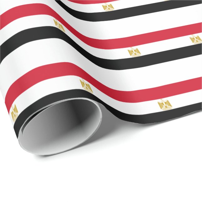 Egyptisk flagga presentpapper (Rullad Hörn)