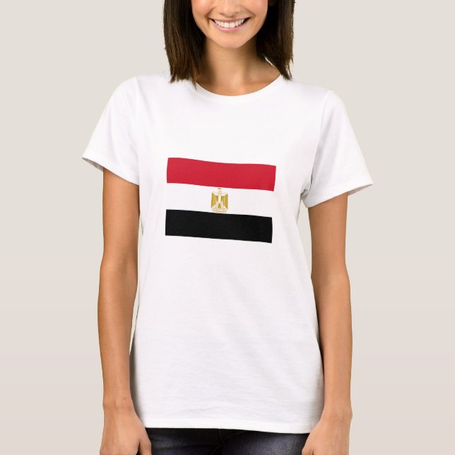 Egyptisk flagga t shirt (Framsida)