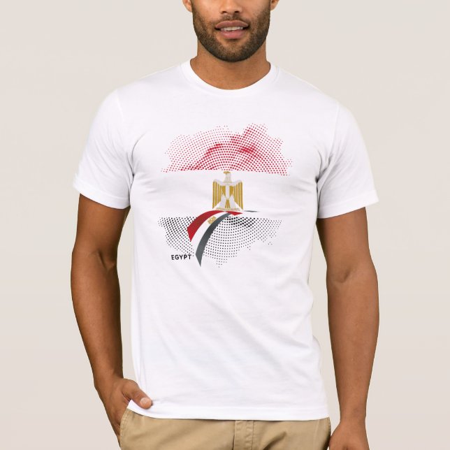 Egyptisk flagga t shirt (Framsida)
